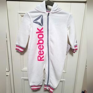 💥 3/$24 NWT Reebok Hooded Romper‎